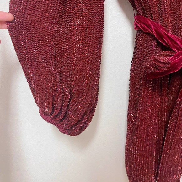 NWT Retrofete Gabrielle Robe Dress - Sequined Wrap - Taylor Swift - Handmade - Picture 9 of 14